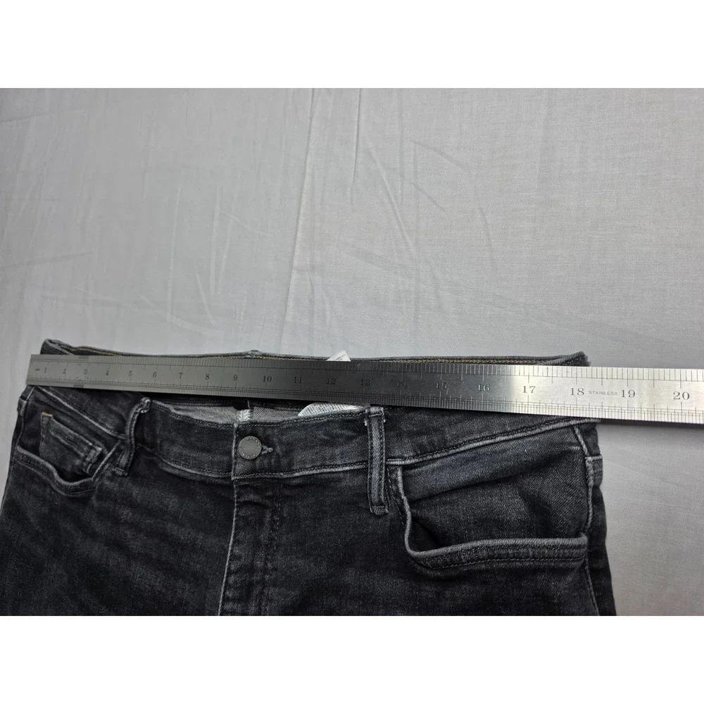 Banana Republic Jeans Mens 36x34 Gray Denim Stretch Slim Fit Straight Leg Skater